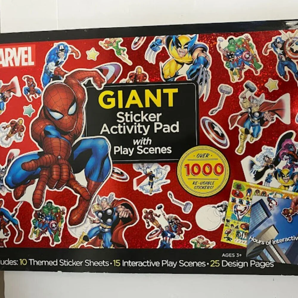 Marvel Giant Sticker Activity Pad with Over 1000 Reusable Stickers